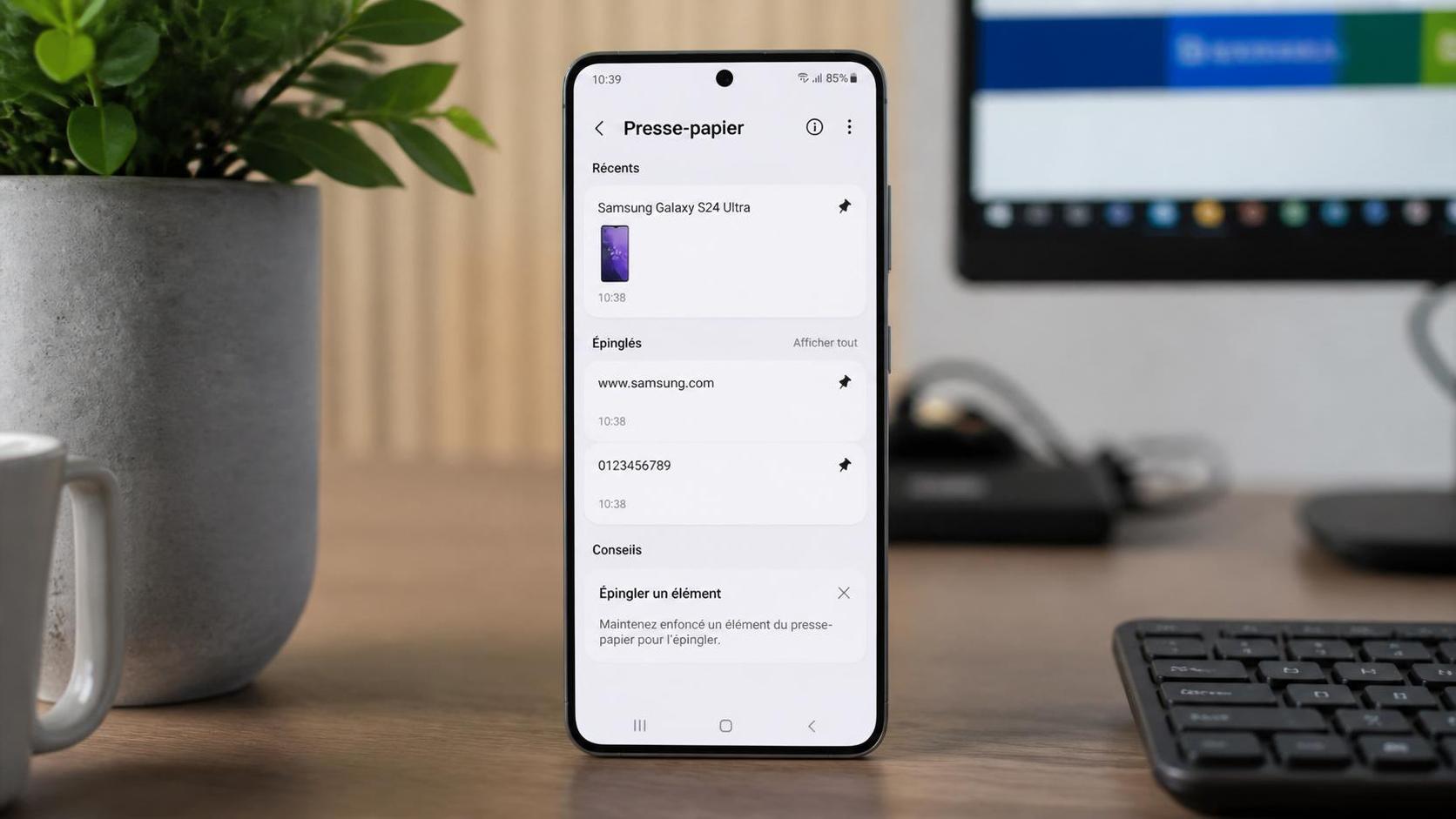 découvrez comment accéder facilement et rapidement au presse-papier sur votre appareil samsung pour gérer vos contenus copiés en toute simplicité.
