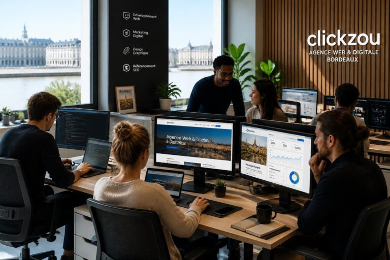 découvrez les services authentiques et innovants de l'agence web digitale clickzou à bordeaux, spécialisée en création de sites, marketing digital et solutions sur mesure.