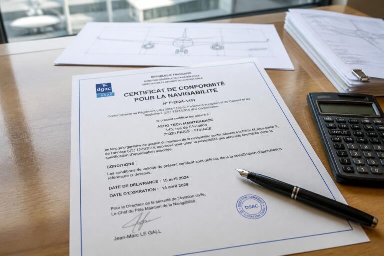 obtenez votre certificat de conformité pour garantir la navigabilité de votre aéronef en toute sécurité et conformité réglementaire.