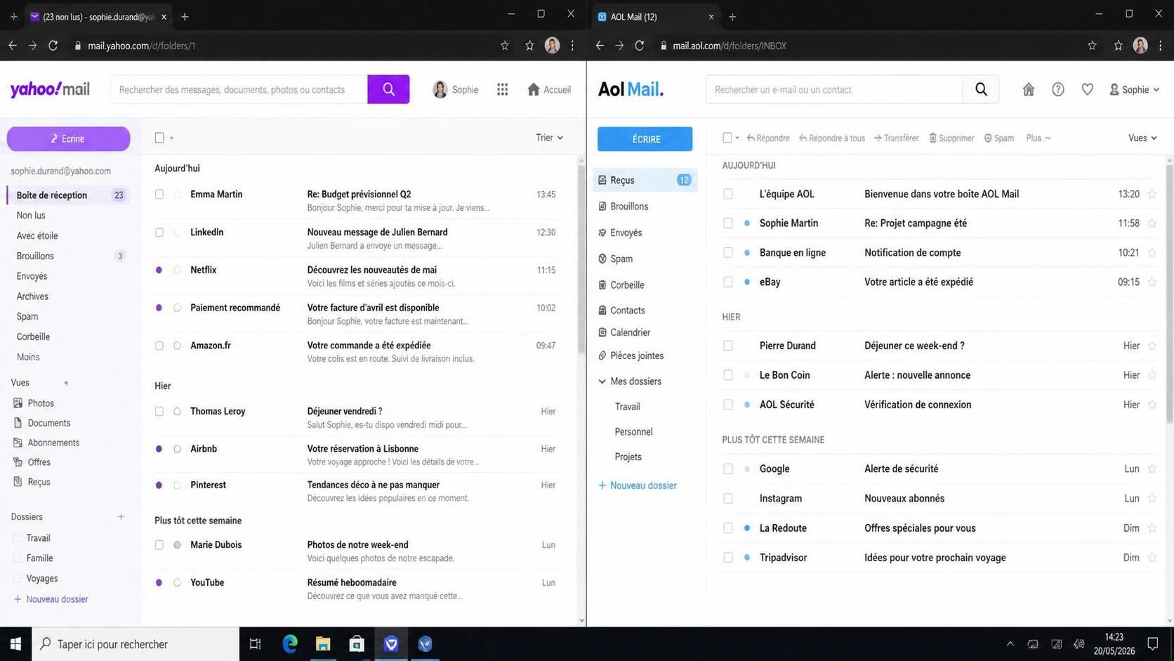 découvrez une analyse complète pour comparer aol mail et yahoo mail en 2024 et choisissez la messagerie qui correspond le mieux à vos besoins.