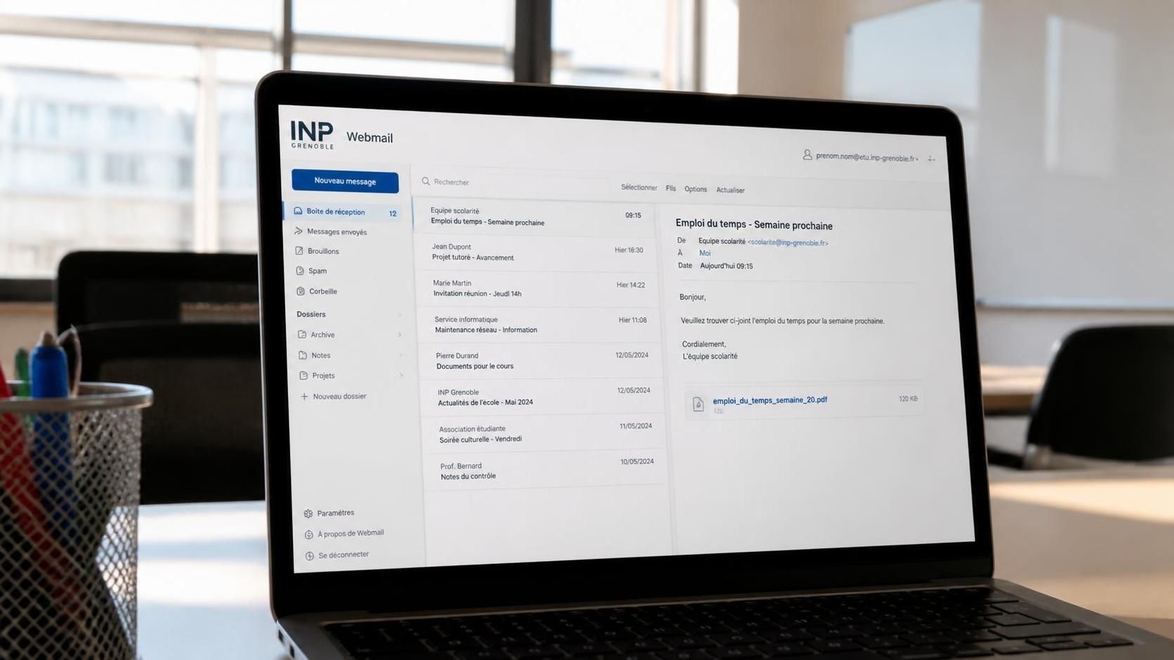 accédez rapidement et facilement à la messagerie webmail de l'inp grenoble pour gérer vos emails en toute simplicité.