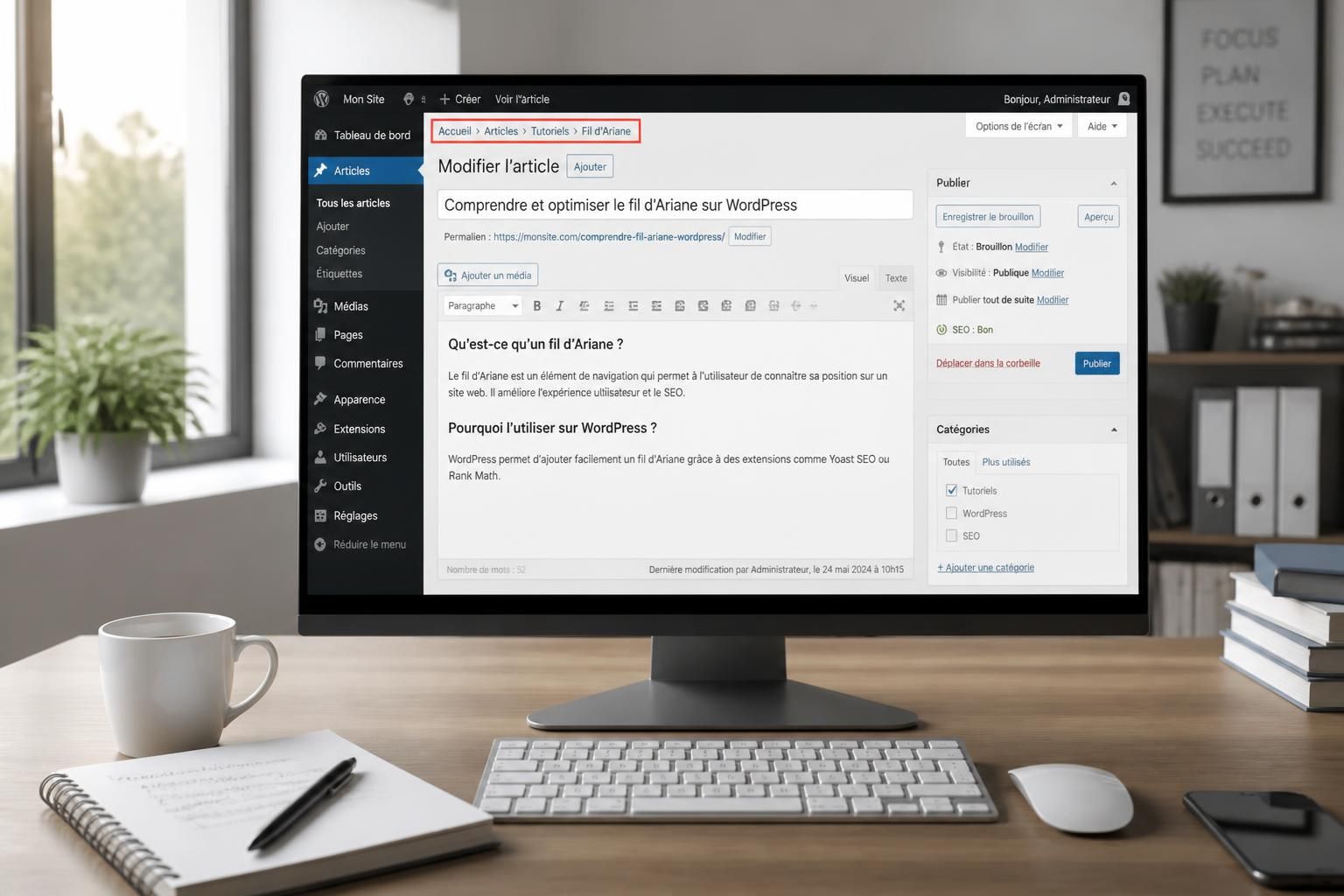 découvrez notre guide complet pour maîtriser le fil d'ariane sur wordpress et améliorer la navigation et le référencement de votre site facilement.