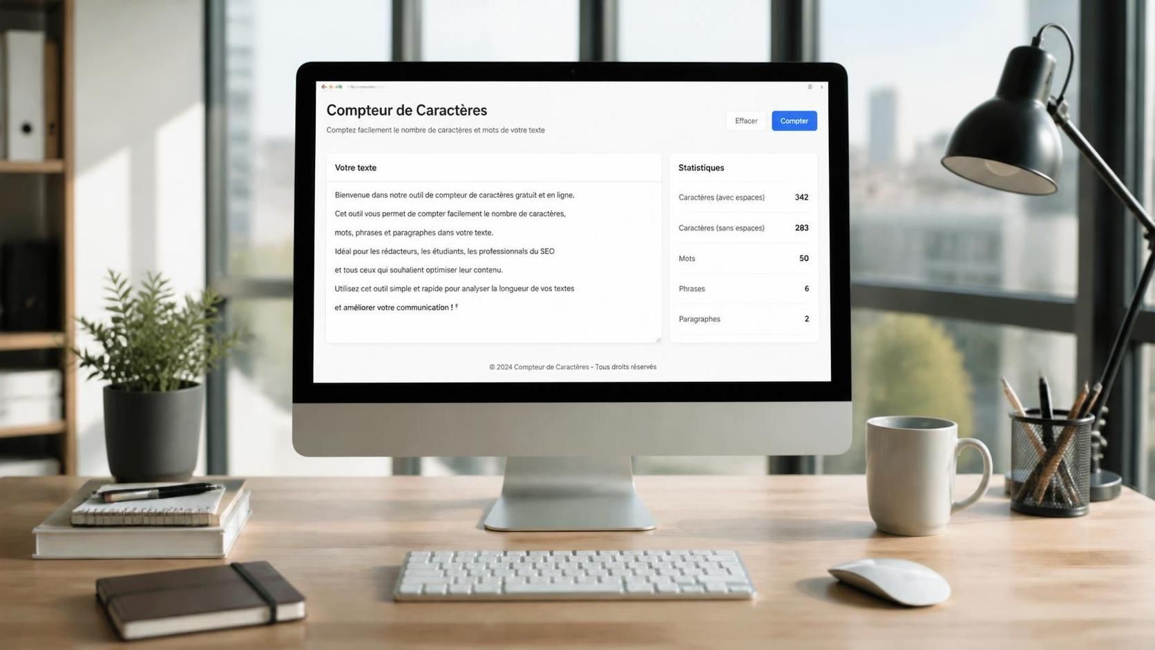 outil de comptage des caractères précis pour suivre facilement la longueur de vos textes et optimiser votre contenu.