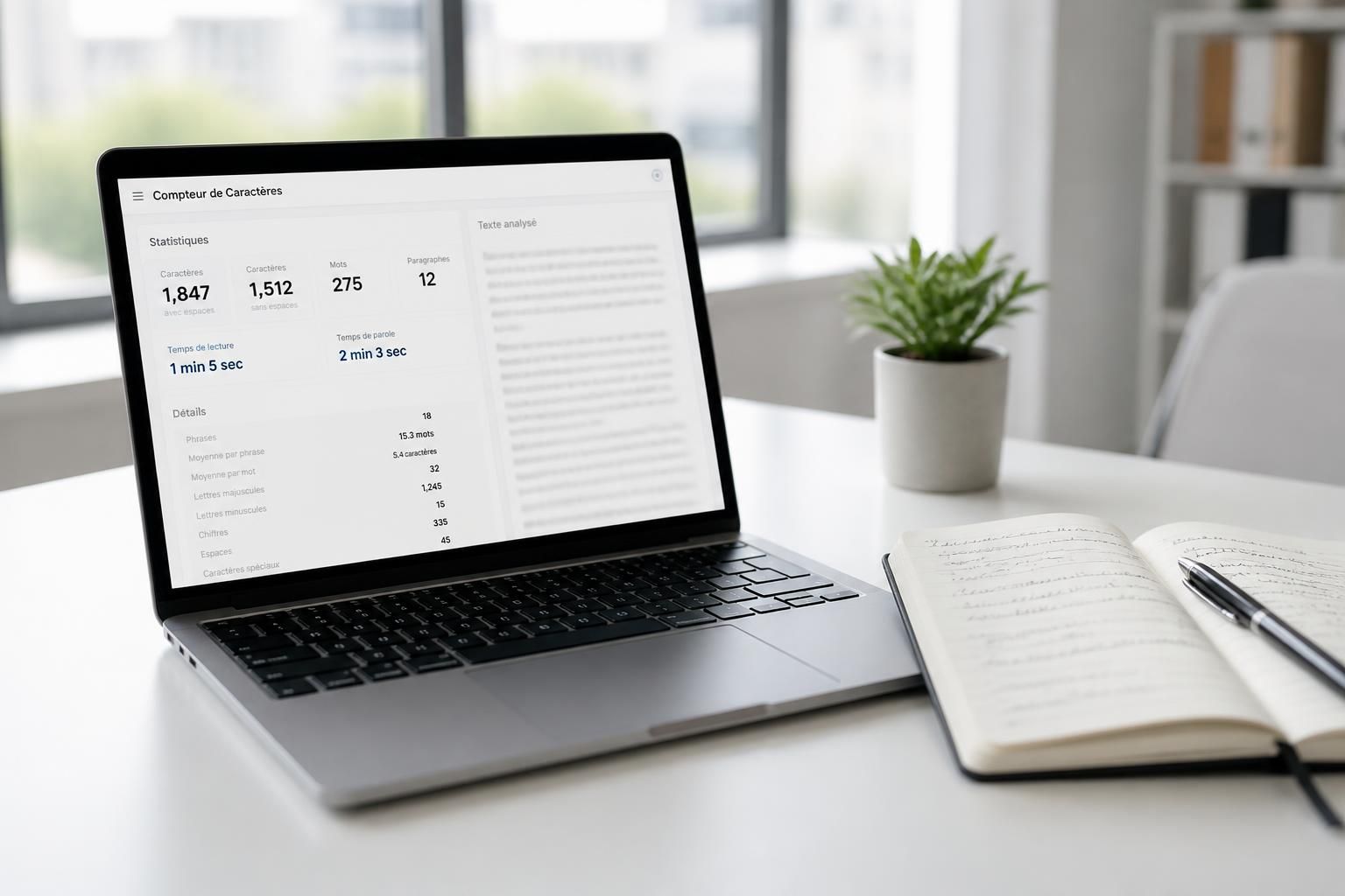 utilisez notre outil de comptage des caractères pour suivre avec précision la longueur de vos textes et optimiser votre contenu facilement.